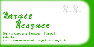 margit meszner business card